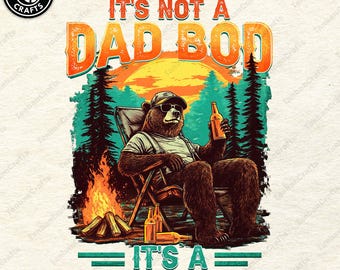 It's Not A Dad Bod It's A Father Figure Png, Father's Day Png, Papa Bear Shirt Design Png, Drinking Dad Png, Funny Dad Jokes Png