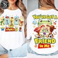 Two Sides New Cartoon Toy And Friends 5 Character Png, You've Got A Friend In Me Png, Cartoon Toy Friends Png, Trendy Boy Design Png