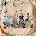 Retro Halloween Cartoon Princess Png, Spooky Season Png, Trick Or Treat Png, Princesses Witch Halloween Png, Trendy Girly Halloween Png product logo