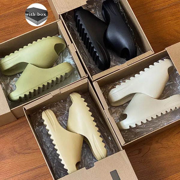 Designerslippers voor heren en dames | Yezy pantoffels | Zomerpasvorm | Rubberen glijbanen | Comfortabele, stijlvolle schoenen voor elke gelegenheid |