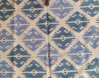 Handgewebter Dhurrie-Teppich, moderner Flachgewebe Kelim, 1,50 x 2,50 cm