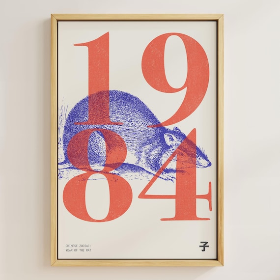 Artery8 Personalised 40th Birthday Chinese Zodiac Sign Rat - View #4