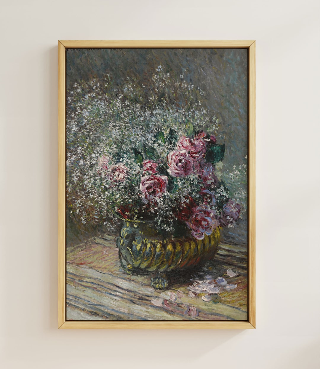 Monet's Misty Roses | Floral Elegance | Soft Impressionism | Blossom ...
