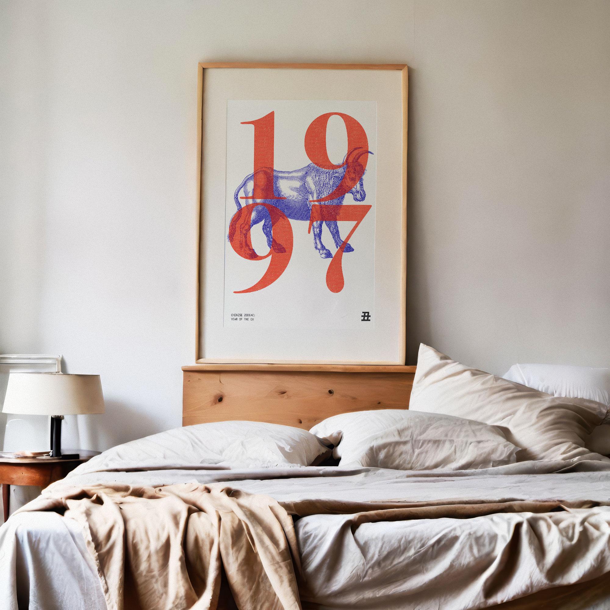 1997 | Year of the Ox | Chinese Zodiac Art | Astrology