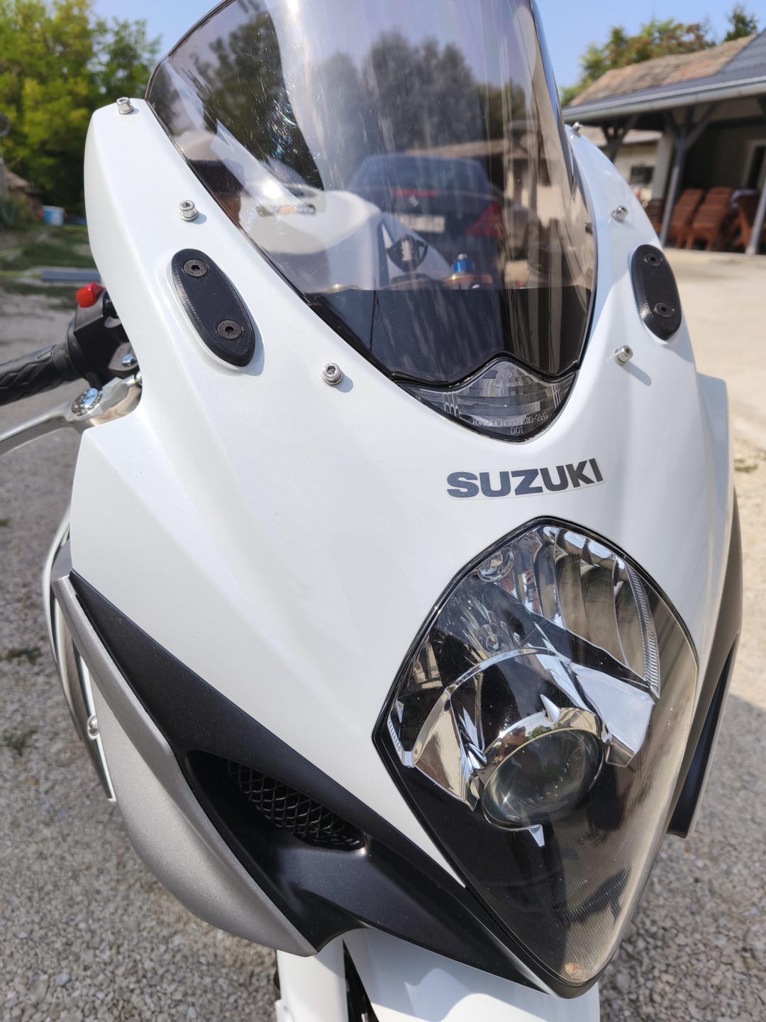 GSXR1000 2008 Motorcycle Mirror Block off Plates Delete Base