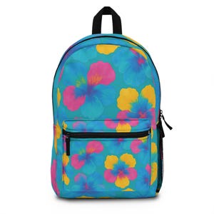 Sac à dos géométrique coloré, cartable tendance, accessoire de mode pour ados, compagnon de voyage, cadeau de rentrée