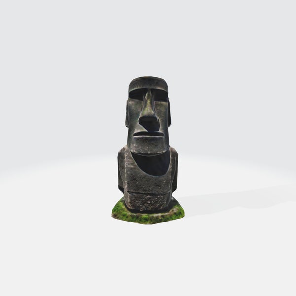 moai statue 3D Model