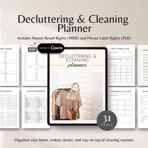 Planificateur de désencombrement 30 jours défi de désencombrement konmari défi de désencombrement liste de contrôle imprimable de désencombrement suivi de désencombrement quotidien hebdomadaire mensuel