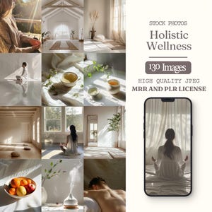 Holistic wellness health coach holistic stock photo bundle health and wellness stock photos mrr spiritual stock images plr digital products