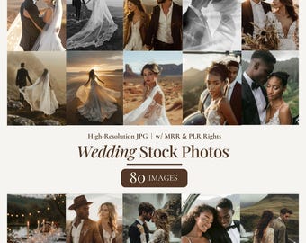 Wedding Stock Images Aesthetic Stock Photo Bundle, Wedding Marketing and Social Media Images, Wedding Instagram Content Stock Photos PLR MRR