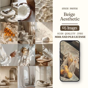 Beige aesthetic stock images luxury stock photo bundle social media stock mrr stock photography aesthetic images ai stock photos