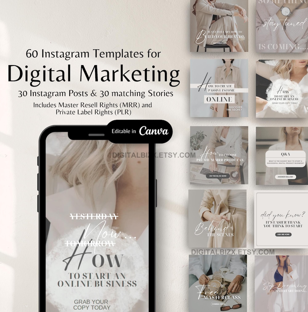 Digital Marketing Instagram Posts Instagram Story Templates With Master ...
