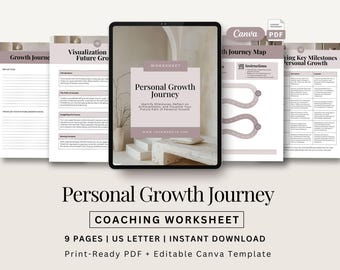 Personal Development Tool Coaching Resources Self Improvement Coaching Worksheet Personal Growth Worksheet Counseling Wellness Worksheet