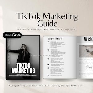 TikTok Marketing Guide w Master Resell Rights MRR and Private Label Rights PLR TikTok Guide Faceless Digital Marketing Simply Passive Income image 1