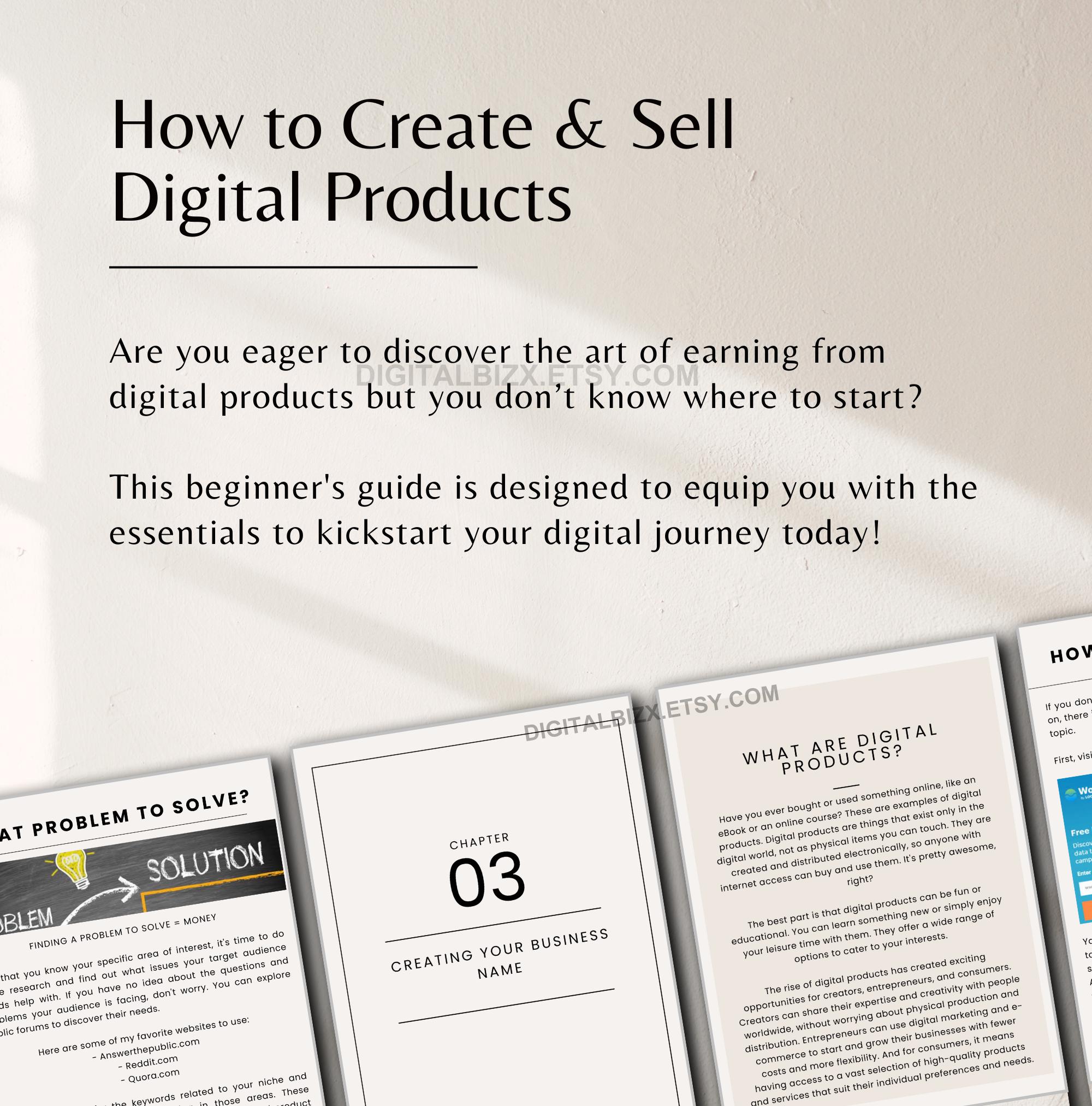 How to Create and Sell Digital Products Guide With Master Resell Rights ...