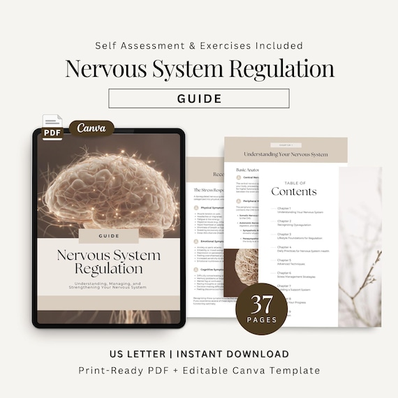 Nervous System Regulation Guide Nervous Regulation Exercises for Coaches Holistic Wellness Coaching Resource Mindfulness and Self Help Guide