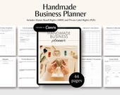 Handmade business planner handmade products handmade planner craft business plan craft project planner craft show plan craft show checklist