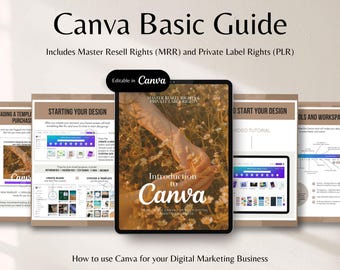 Canva-crashcursus met master-wederverkooprechten Private Label-rechten Hoe Canva voor beginners te gebruiken Canva-gids Klaar voor jou Canva-cursus PLR