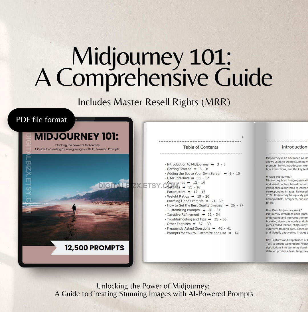 Midjourney Guide an AI Image Generation Contains Midjourney Prompt ...