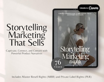 Storytelling Marketing that Sells Brand Story Marketing Strategy w Master Resell Right Private Label Rights Brand Strategy Stories That Sell