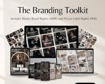 Branding Kit Bundle für Digitales Marketing mit Master Resell Rechte MRR und PLR Markenidentität für Social Media Brand Marketing Branding Bundle