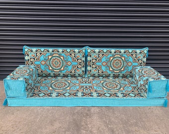 Arabic Majlis Sofa, Arabic Floor Seating, Arabic Furniture, Moroccan Sofa, Pallet Sofa, Sectional Sofa, Oriental Seating, Arabic Jalsa