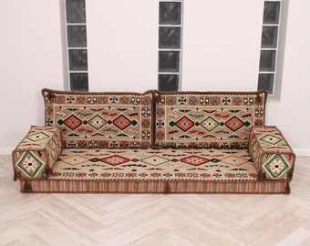 Arabic Majlis Sofa, Arabic Floor Seating, Arabic Furniture, Moroccan Sofa, Pallet Sofa, Sectional Sofa, Oriental Seating, Arabic Jalsa