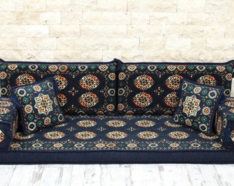 Arabic Majlis Sofa, Arabic Floor Seating, Arabic Furniture, Moroccan Sofa, Pallet Sofa, Sectional Sofa, Oriental Seating, Arabic Jalsa