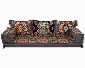 Arabic Majlis Sofa, Arabic Floor Seating, Arabic Furniture, Moroccan Sofa, Pallet Sofa, Sectional Sofa, Oriental Seating, Arabic Jalsa