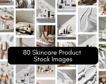 80 Skincare Products Stock Photos  Skincare Set up Faceless Instagram Templates Aesthetic Skincare Content and Branding Beauty Stock Image