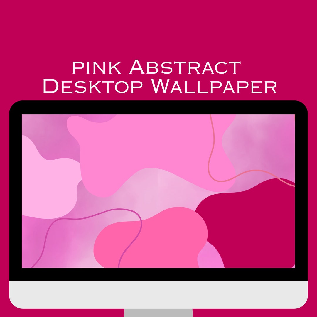 Pink Abstract Computer Wallpaper Pink Abstract Desktop Wallpaper, Pink Minimalist Simple Style Desktop ...