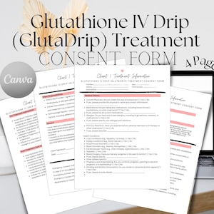 glutathione consent form pdf Glutathione Consent and Waiver Form