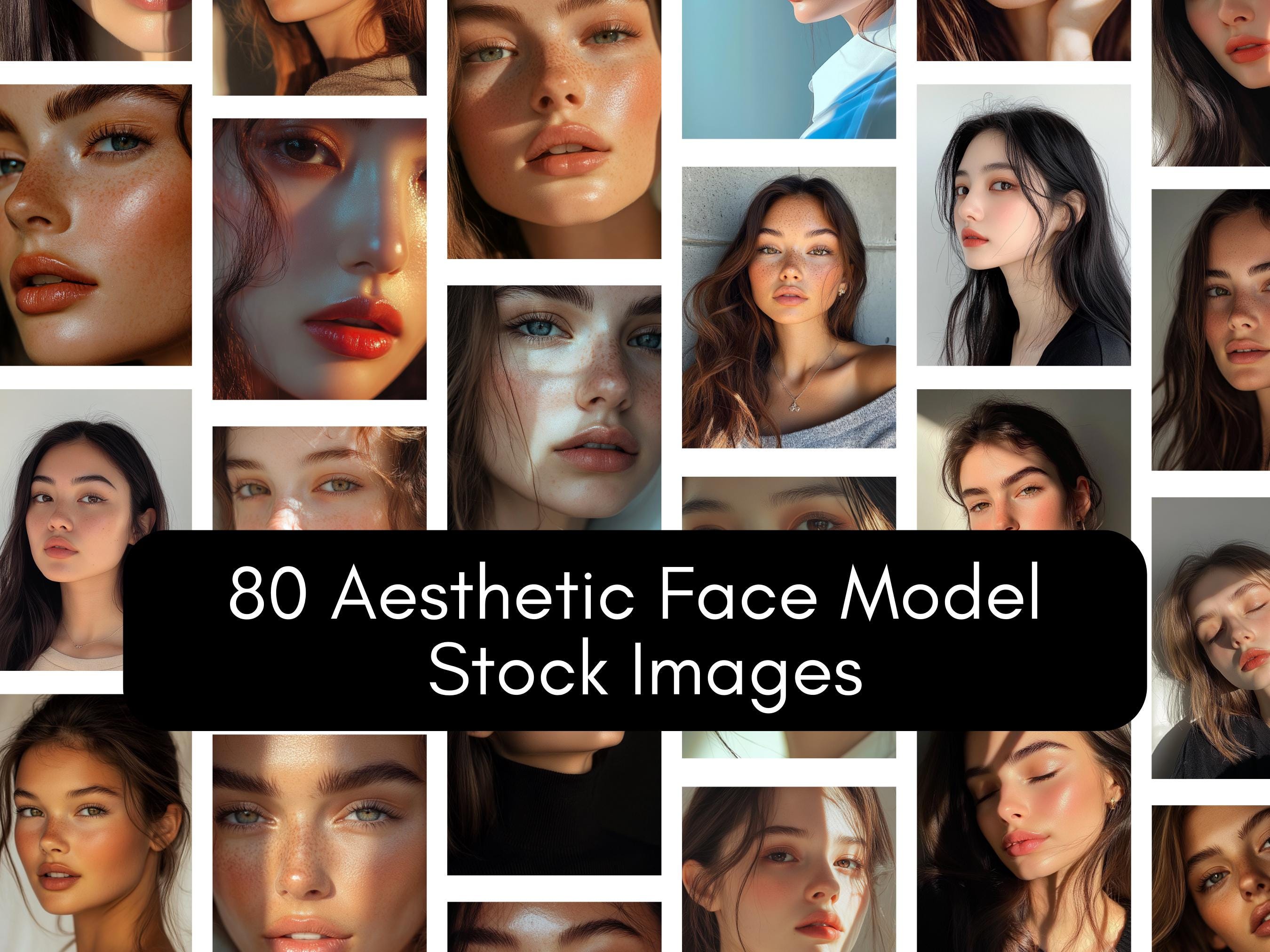80 Face Model Stock Photos Skincare Face Models Instagram Templates ...
