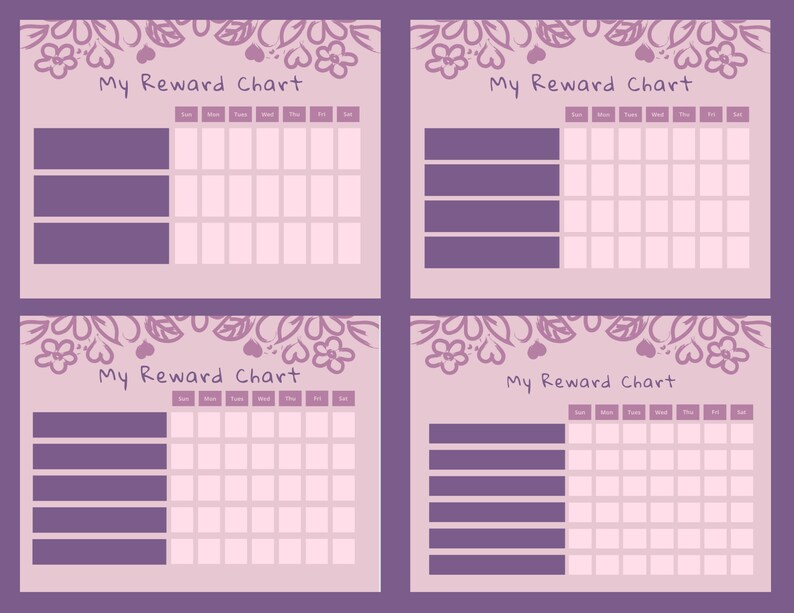 Behavior Reward Incentive Chart Digital Download Instant Download Etsy