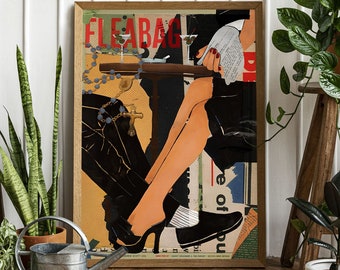 Fleabag Poster - Fleabag Wall Art - Fleabag Print - Home Design - Fleabag Gift - Fleabag Phoebe Waller - Minimalist Poster Wall Art