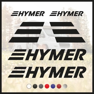 Adesivo set loghi “Hymer Logo” per camper caravan roulotte e barche