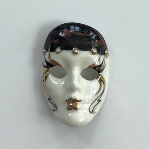 Vintage Mardi Gras Mask Brooch