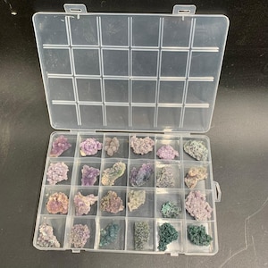 218 gr Ágata Uva Manakara Piedras Botrioideas Naturales Caja A 24 Piezas