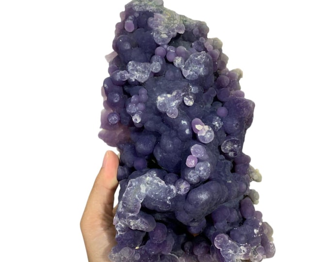 Royal Purple Grape Agate Cave Cluster – 1,5 KG Collector Piece #27 - Etsy