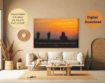 Costa Rican Sunset, Digital download, Poster, Sunset photo, wall art, Tropical Beach photo, digital print download