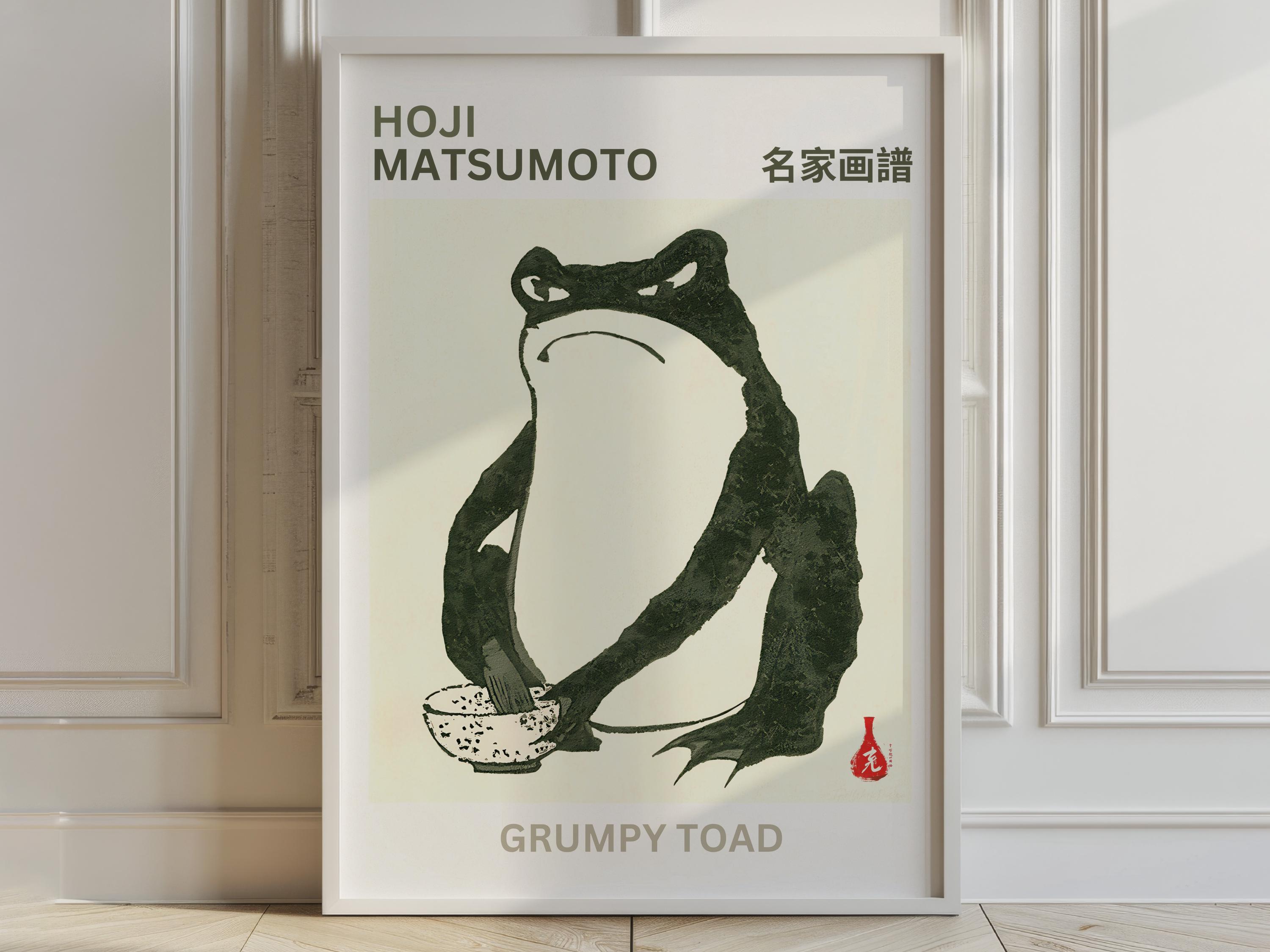 Gnaven Tudsetrio Plakatsæt, Japansk Zen Vægkunst (Sæt med 3)