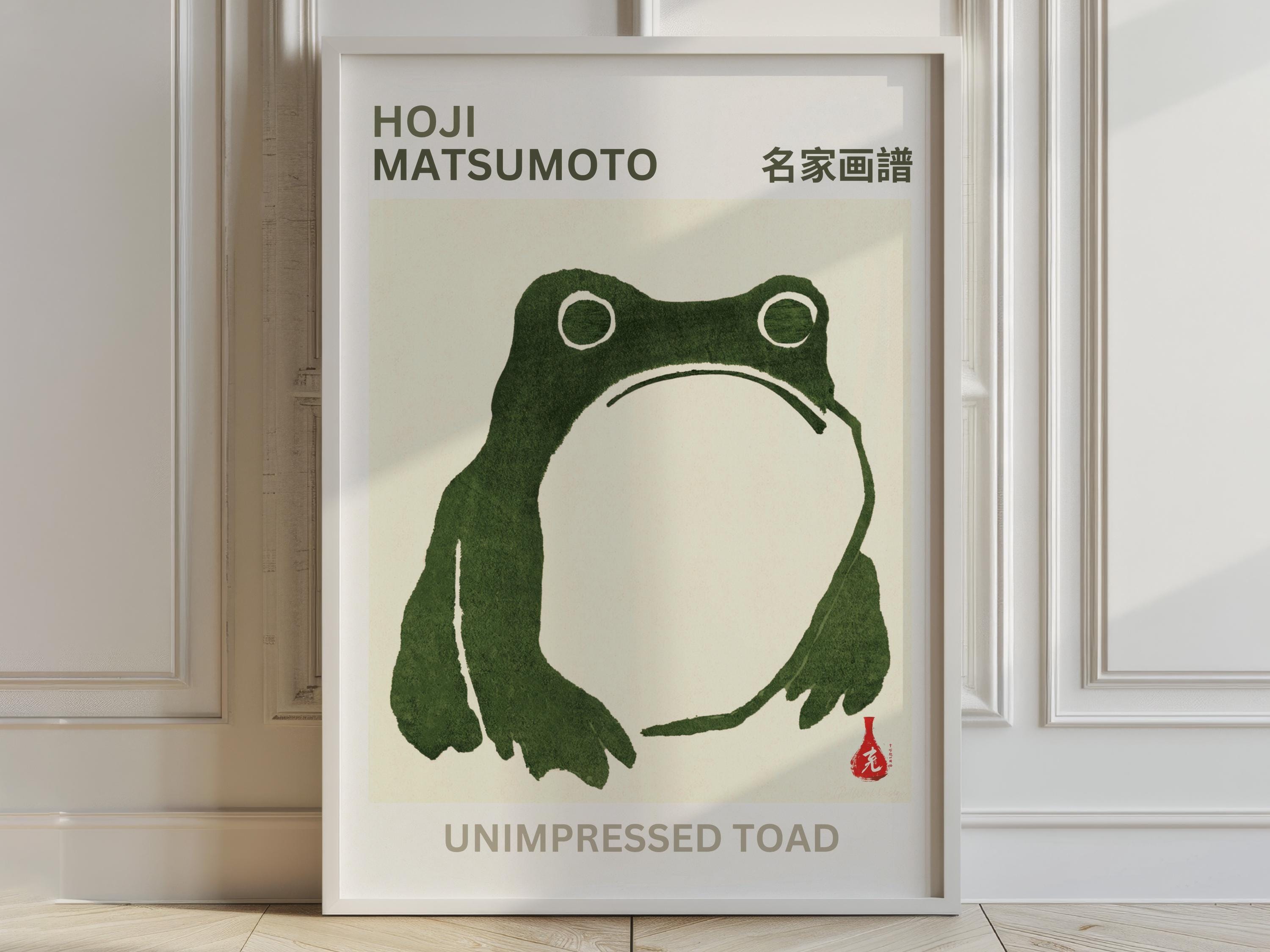 Gnaven Tudsetrio Plakatsæt, Japansk Zen Vægkunst (Sæt med 3)