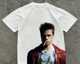 Fight Club, Tyler Durden - Unisex T-Shirt | Lustiges Geschenk, Geschenk für ihn sie, Film, Trendy Bootleg Shirt, Musik Fan Lyric, 90er Jahre, kleiner Rapper