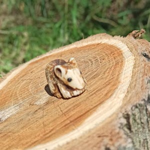 Netsuke de ratón: Figura en miniatura (2,5 cm)