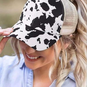 Pferdeschwanz Trucker Hat - Hoher Pferdeschwanz Netz-Rückenkappe