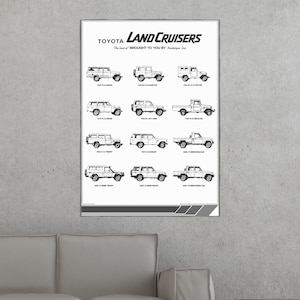Toyota Land Cruiser 'the best of' truck poster