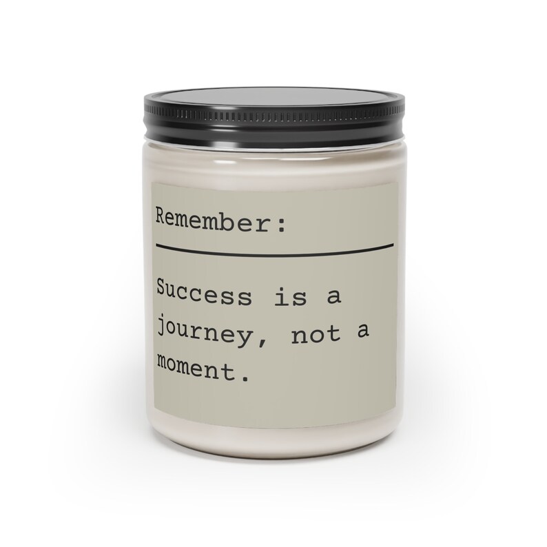 Scented Candle, Motivational Quote success Etsy