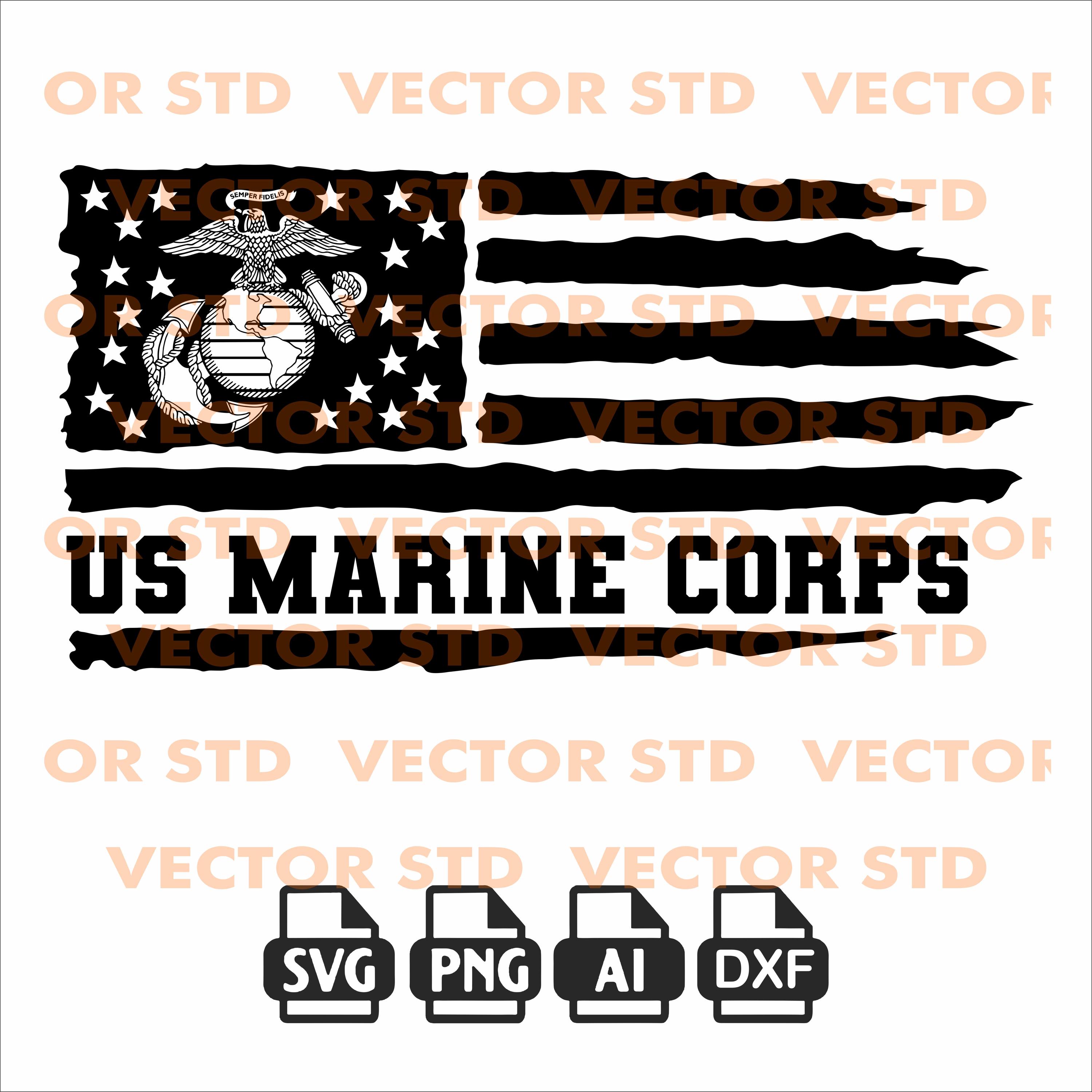USMC FLAG, Eagle Globe & Anchor, Us Marines Corps, Svg, Bundle, Png,svg ...