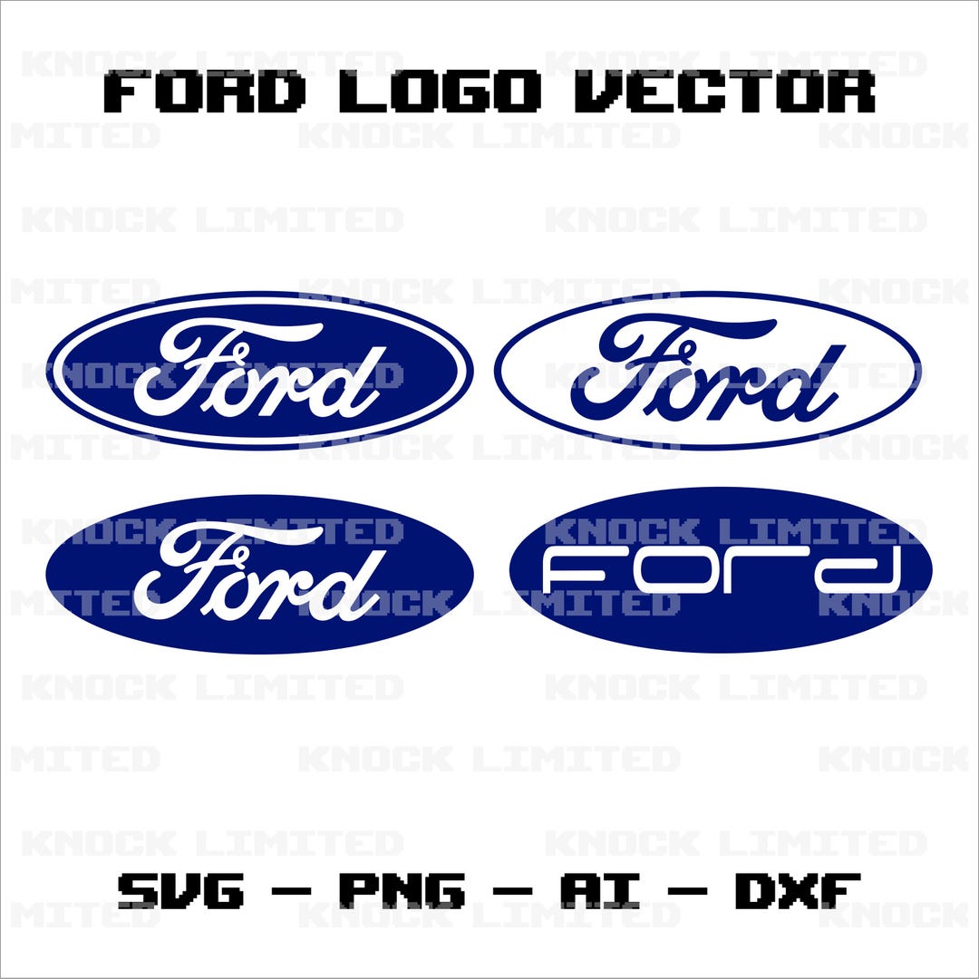 Ford Logo Vektorgrafik | Oldtimer Emblem SVG, DXF, PNG (digitaler ...