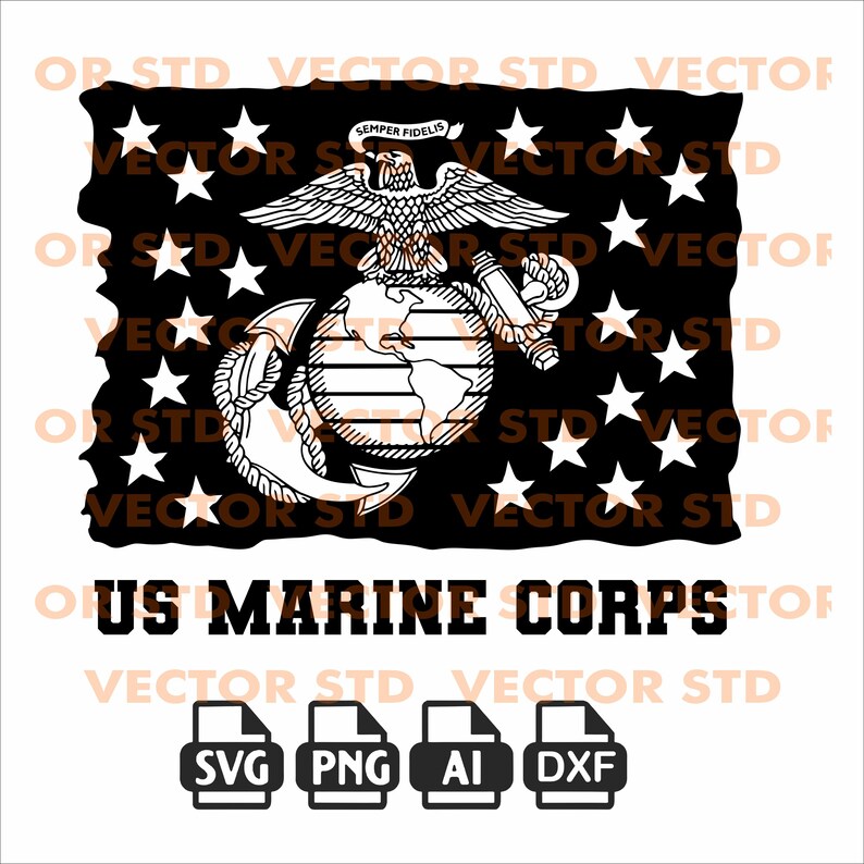 USMC FLAG, Eagle Globe & Anchor, Us Marines Corps, Svg, Bundle, Png,svg ...